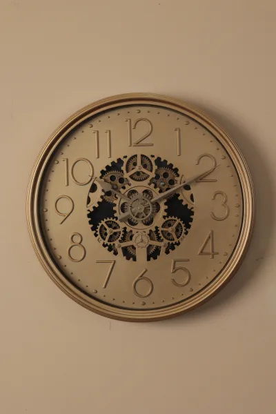 Round Arabic Numeral Wall Clock
