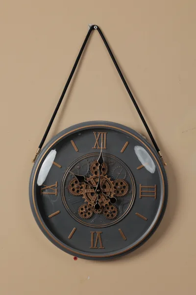 Rope-Hanging Round Wall Clock