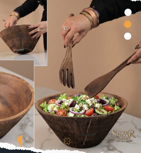 Africano-10 جاط سلطة خشبي Africano-20