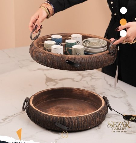 AFRICANO-22 طقم صواني دائري