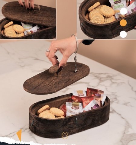 AFRICANO-30 مضيفة خشبيه بيضاويه