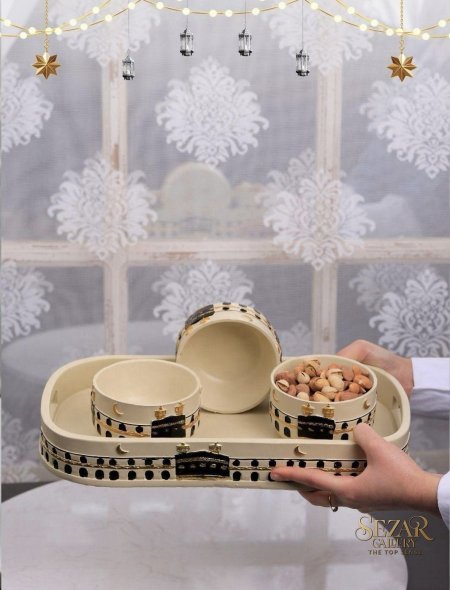 Lilac-2 صحن مكسرات lilac-3 صينية تقديم