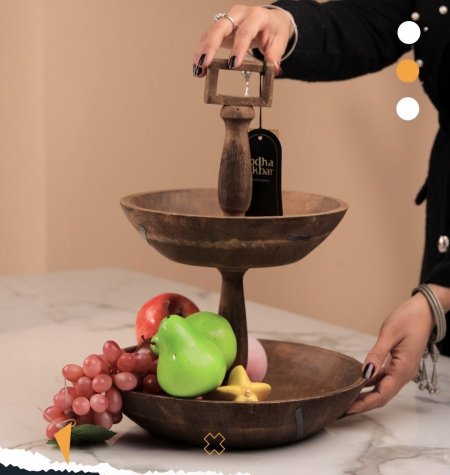 AFRICANO-24 ستاند خشبي طبقتين