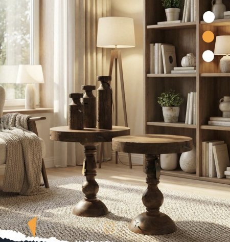 AFRICANO-27 طقم سكملات خشبي