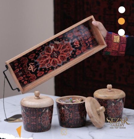 AFGANI-1 صينيه مع علب تقديم