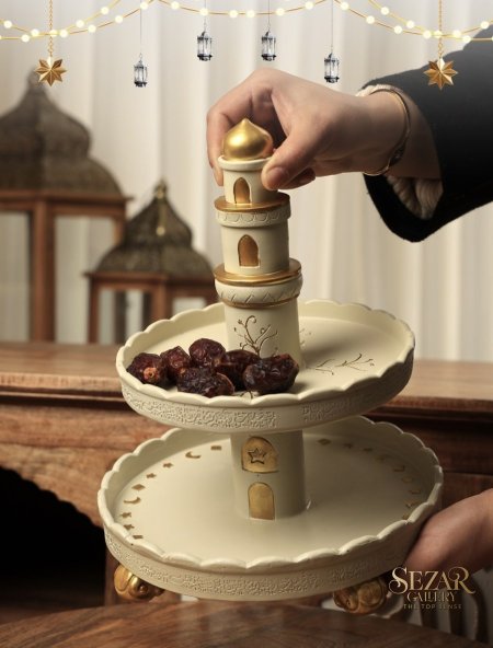 SAHAB-Minara ستاند تقديم طبقتين