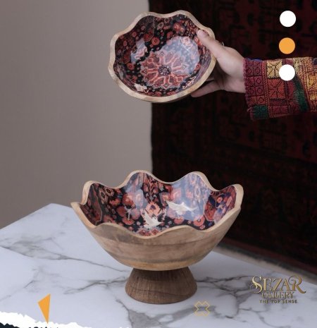 AFGANI 8 جاط فواكة مع صحن تقديم