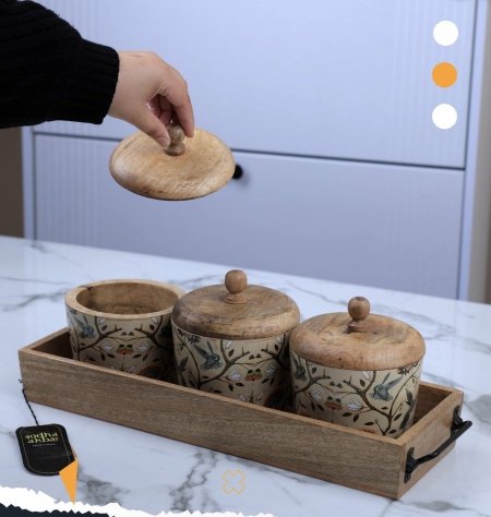 HODU 1  طقم صينه مع علب تقديم