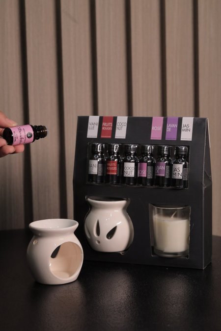 طقم مبخرة مع زيوت وشمعة  5436-2