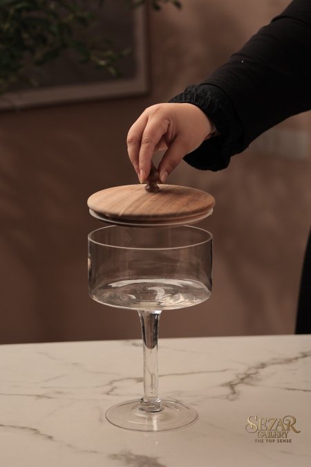 مضيفه مع قاعده زجاجيه قصيره 5720-11