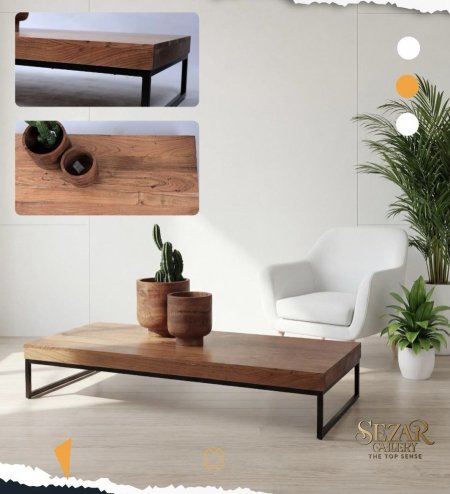 Sila-44 طاولة أرضية من خشب المانجا