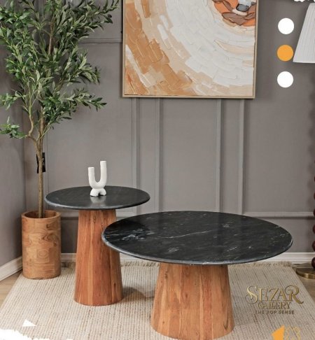 Sila-20 marble with acacia wood