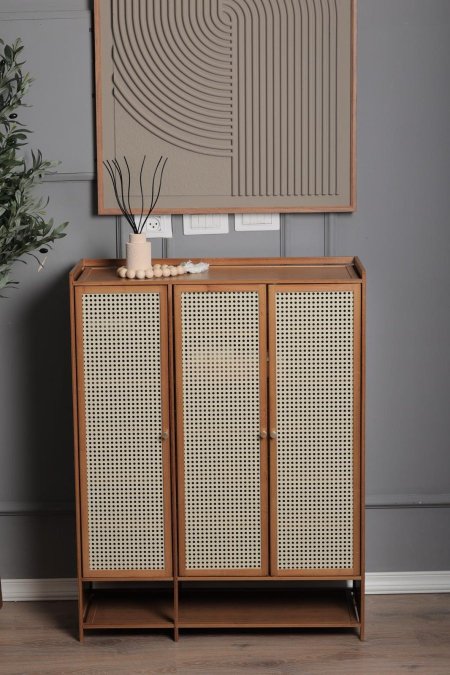 5457-1 خزانة ديكور وأحذيه